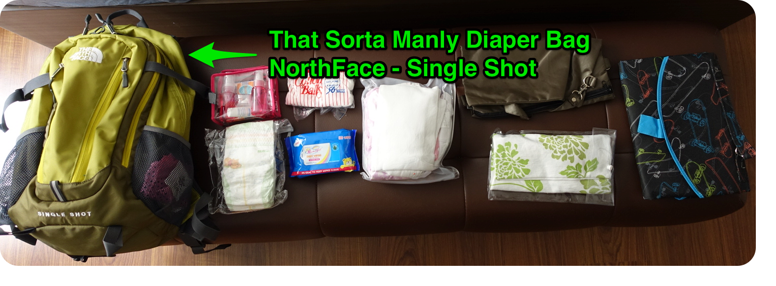 the north face diaper bag